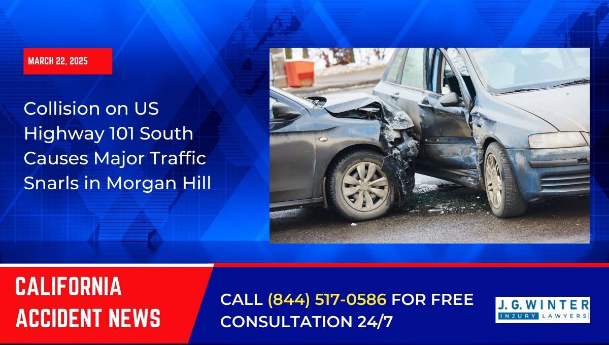 Collision on US Highway 101 South Causes Major Traffic Snarls in Morgan Hill