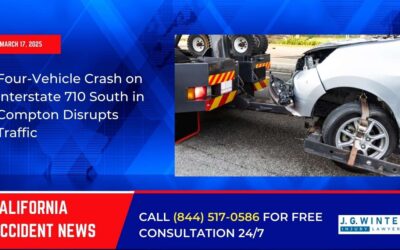 [03-17-2025] – Four-Vehicle Crash on Interstate 710 South in Compton Disrupts Traffic