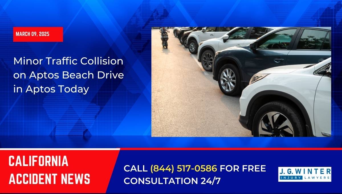 Minor Traffic Collision on Aptos Beach Drive in Aptos Today