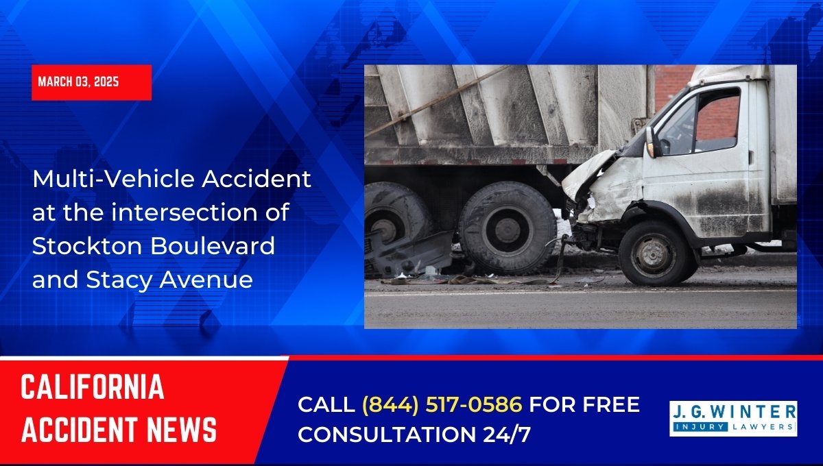 Multi-Vehicle Accident at the intersection of Stockton Boulevard and Stacy Avenue