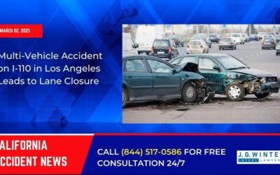 [03-02-2025] – Multi-Vehicle Accident on I-110 in Los Angeles Leads to Lane Closure