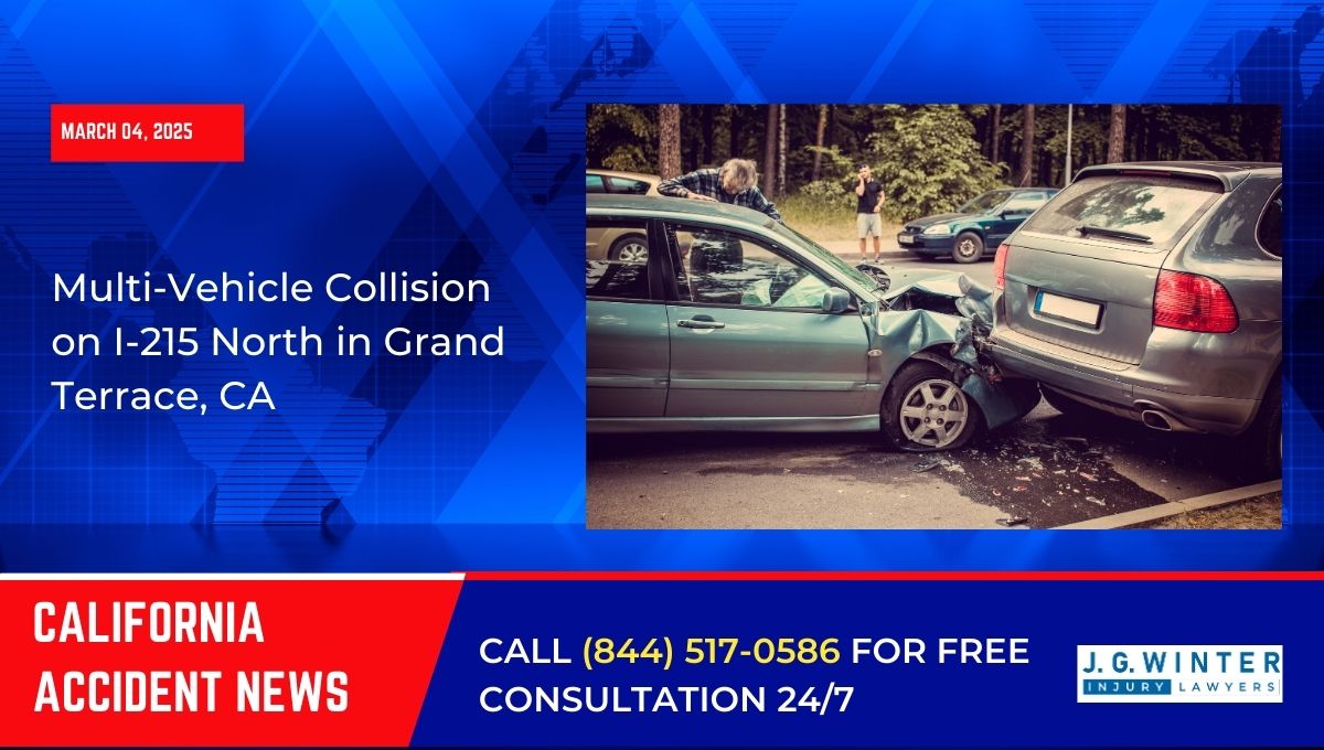 Multi-Vehicle Collision on I-215 North in Grand Terrace, CA