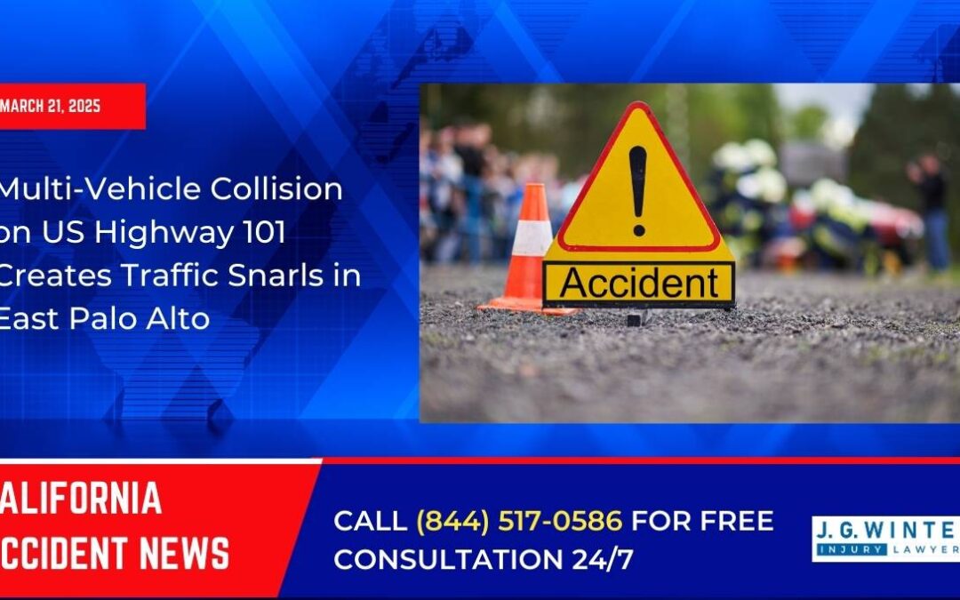 [03-21-2025] – Multi-Vehicle Collision on US Highway 101 Creates Traffic Snarls in East Palo Alto