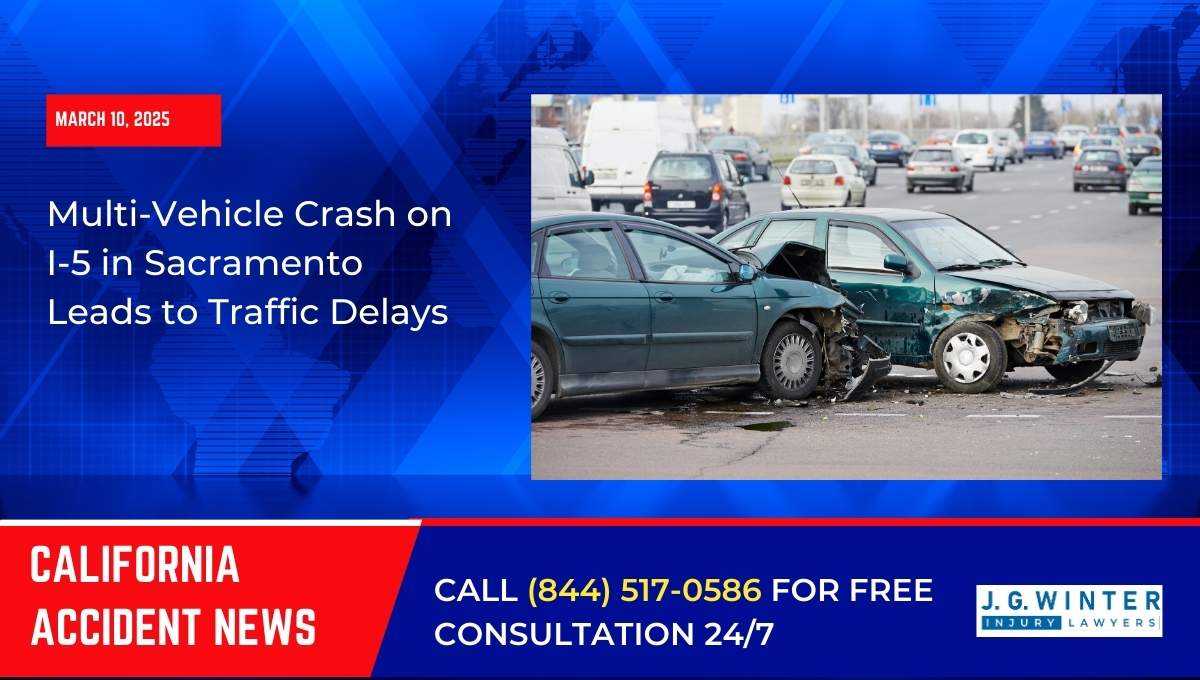 Multi-Vehicle Crash on I-5 in Sacramento Leads to Traffic Delays