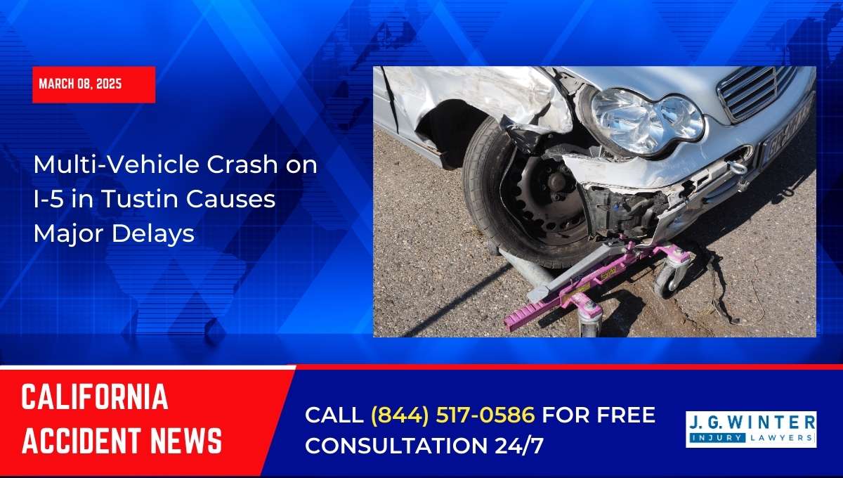 Multi-Vehicle Crash on I-5 in Tustin Causes Major Delays