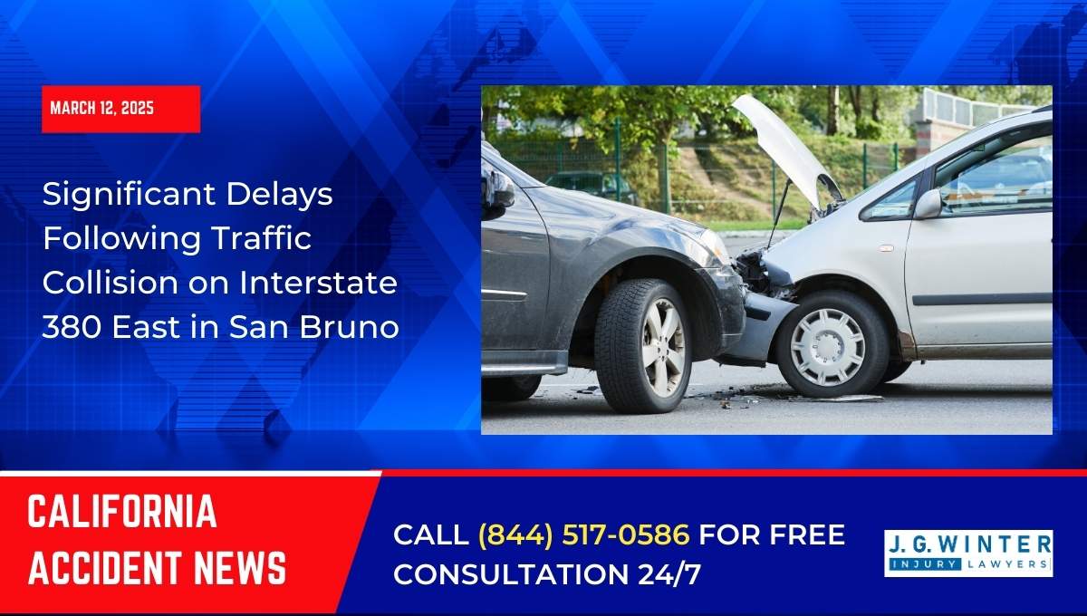 Significant Delays Following Traffic Collision on Interstate 380 East in San Bruno