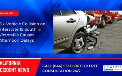 [03-19-2025] – Six-Vehicle Collision on Interstate 15 South in Victorville Causes Afternoon Delays