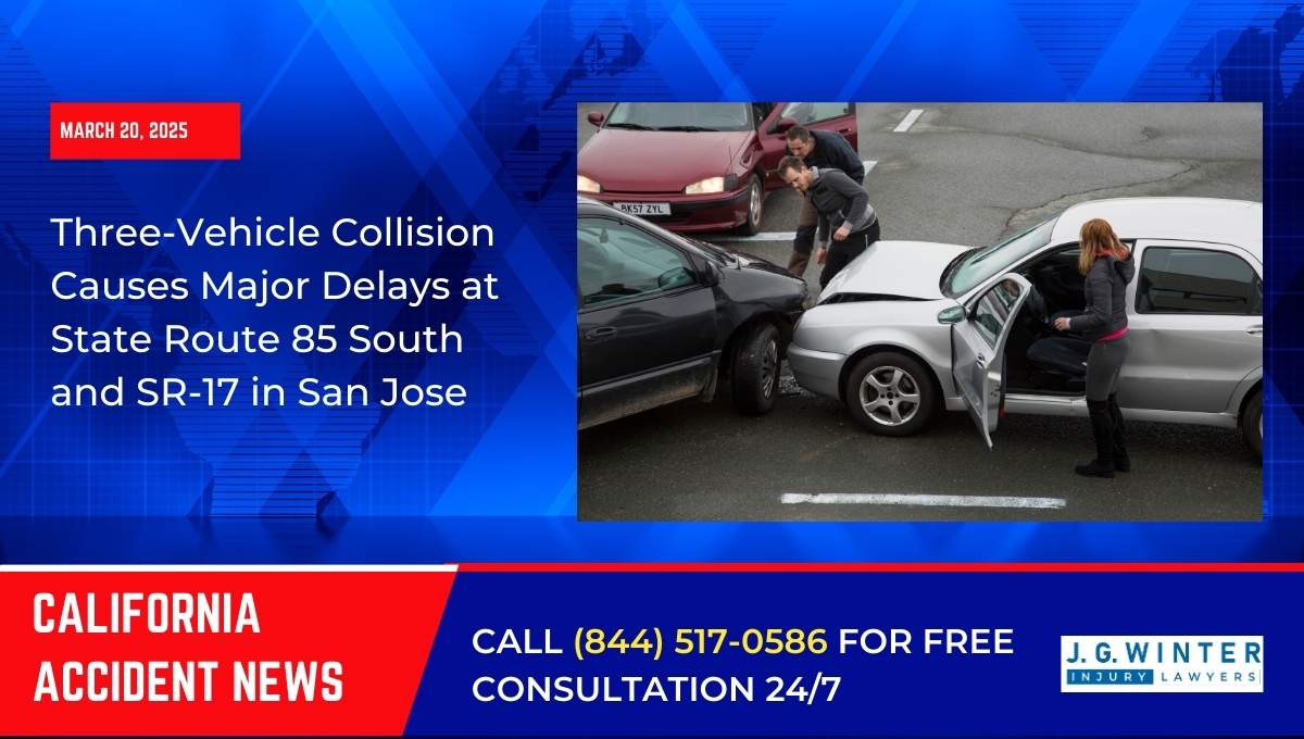 Three-Vehicle Collision Causes Major Delays at State Route 85 South and SR-17 in San Jose