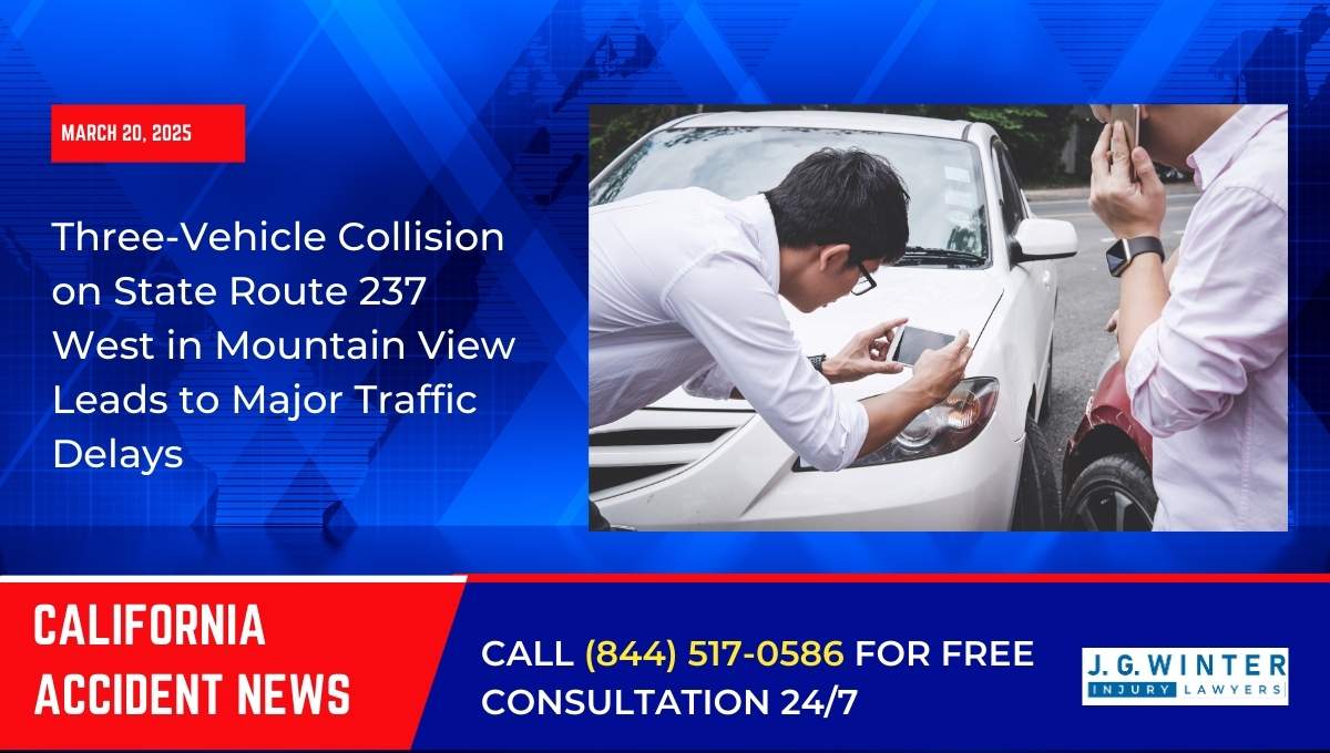 Three-Vehicle Collision on State Route 237 West in Mountain View Leads to Major Traffic Delays