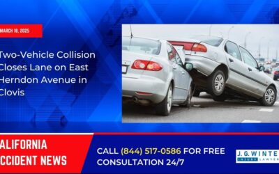 [03-18-2025] – Two-Vehicle Collision Closes Lane on East Herndon Avenue in Clovis