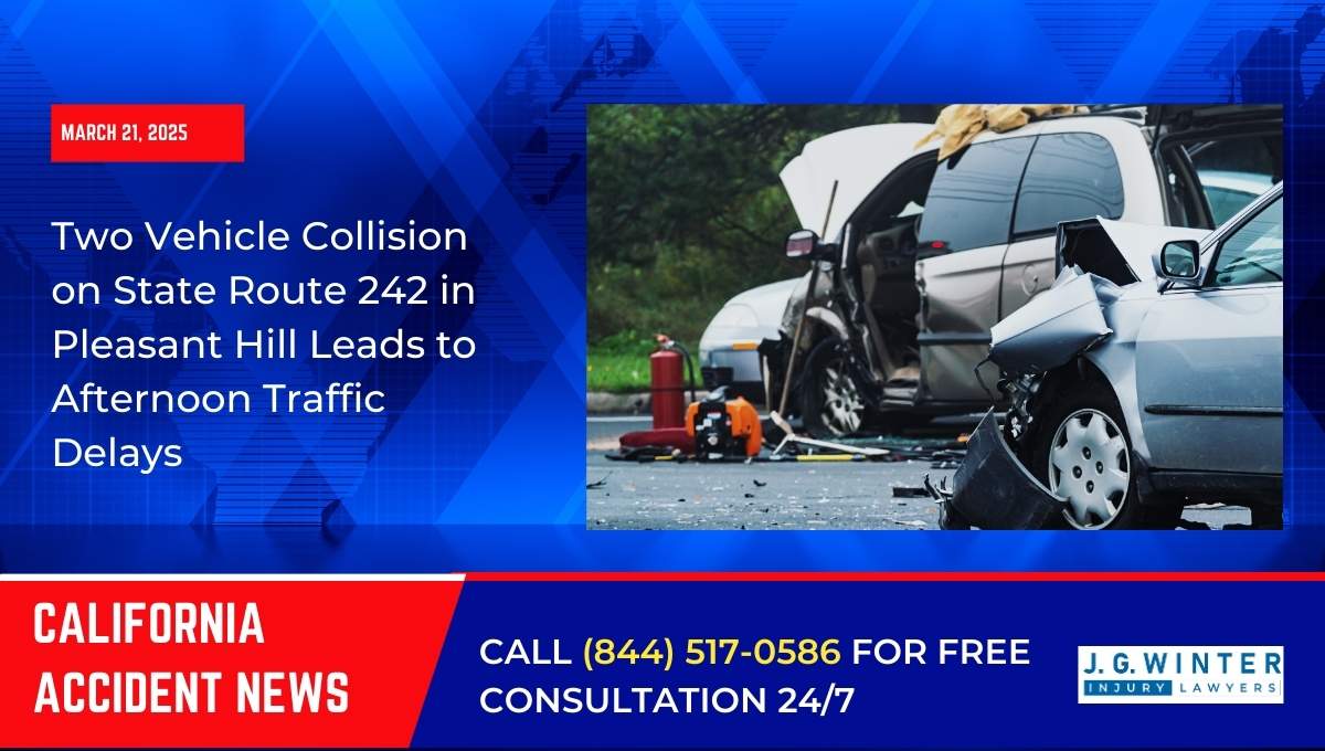 Two Vehicle Collision on State Route 242 in Pleasant Hill Leads to Afternoon Traffic Delays
