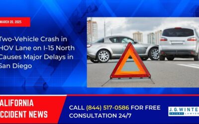 [03-20-2025] – Two-Vehicle Crash in HOV Lane on I-15 North Causes Major Delays in San Diego