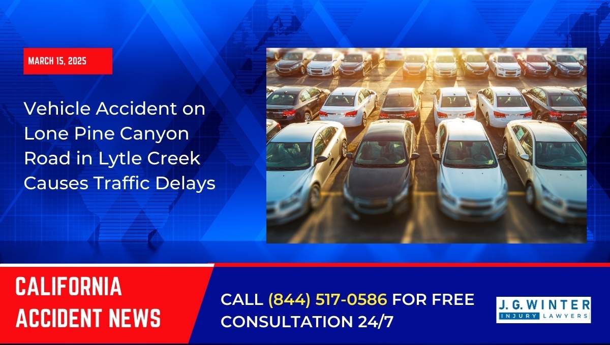 Vehicle Accident on Lone Pine Canyon Road in Lytle Creek Causes Traffic Delays