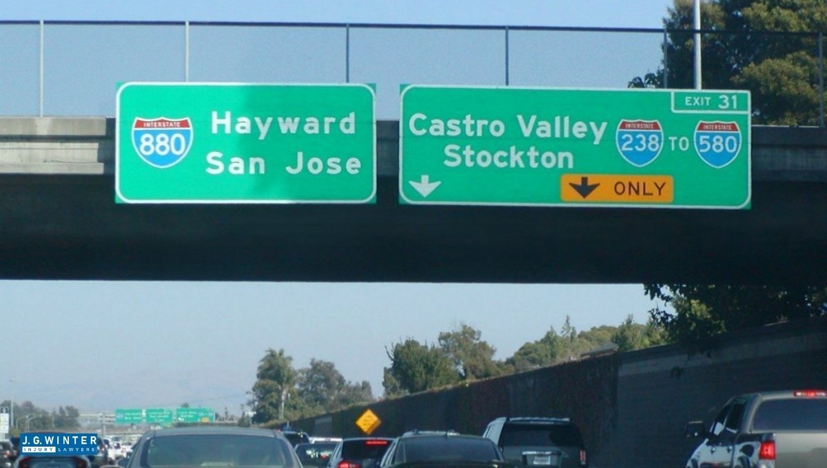 Hayward, CA - GMC Denali, Honda Civic, and Tesla Crash on I-880 at West A St Off-Ramp