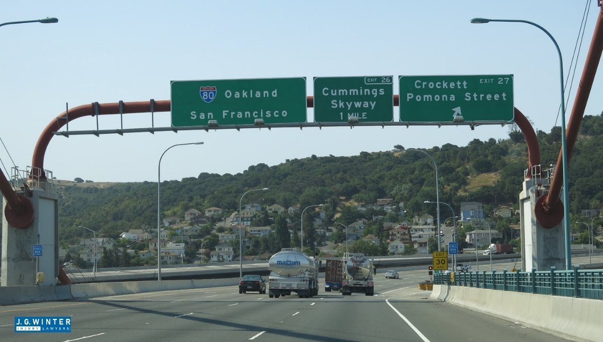 Oakland, CA - Motorcyclist Injured in Incident on I-80 W Near McBryde Ave