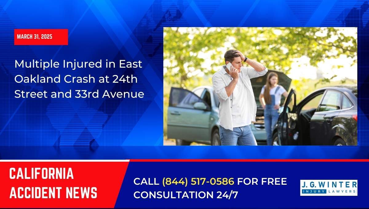 Multiple Injured in East Oakland Crash at 24th Street and 33rd Avenue
