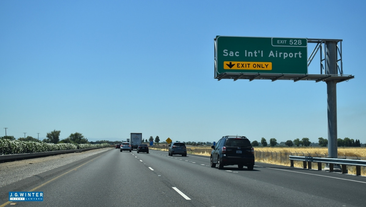 Sacramento, CA - Audi Overturns in Crash on I-5 Off-Ramp at Garden Highway