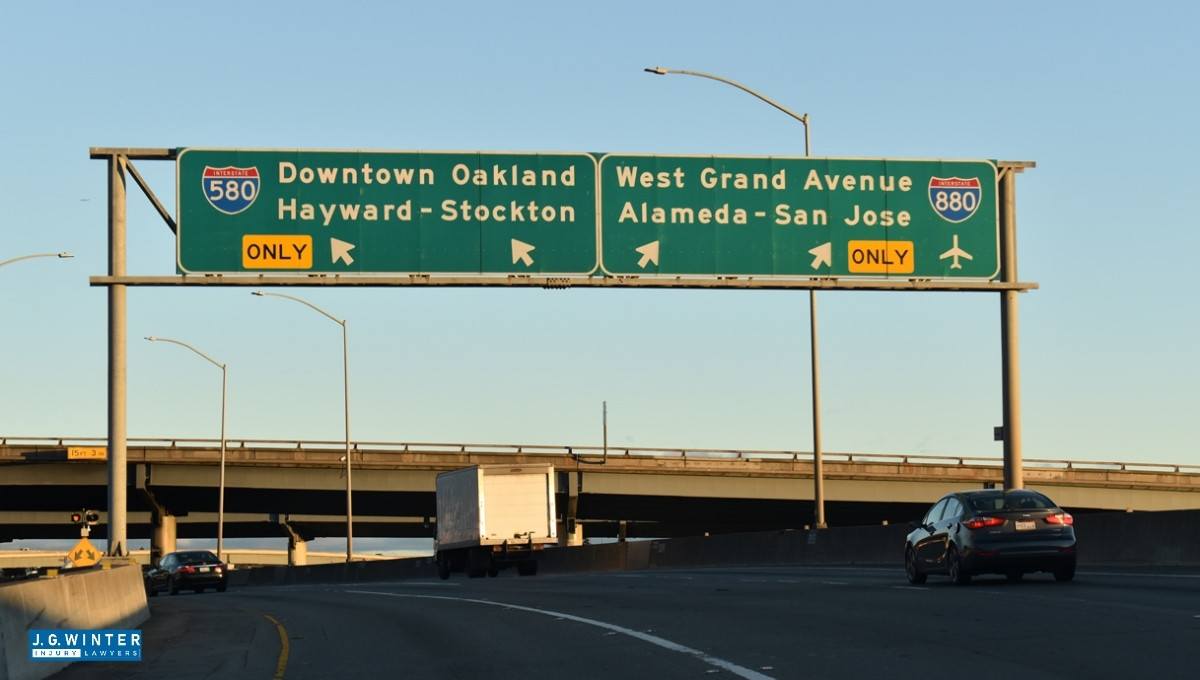 San Jose, CA - Car Overturns After Crash on I-880 South
