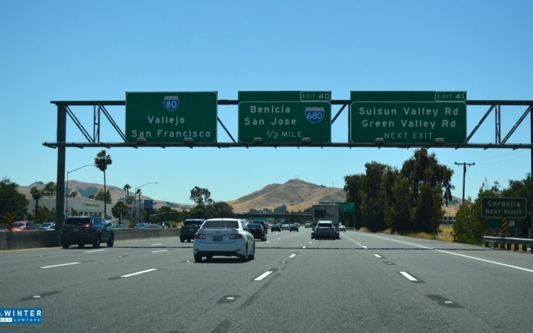 Walnut Creek, CA – One Injured in Two-Vehicle Crash on I-680 Near Ygnacio Valley Rd