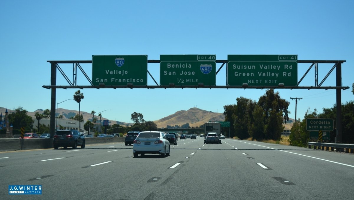 Two-Vehicle Crash on I-680 Near Ygnacio Valley Rd
