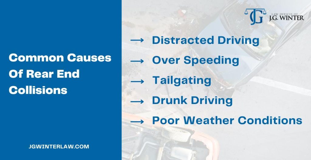 common causes of rear end collisions