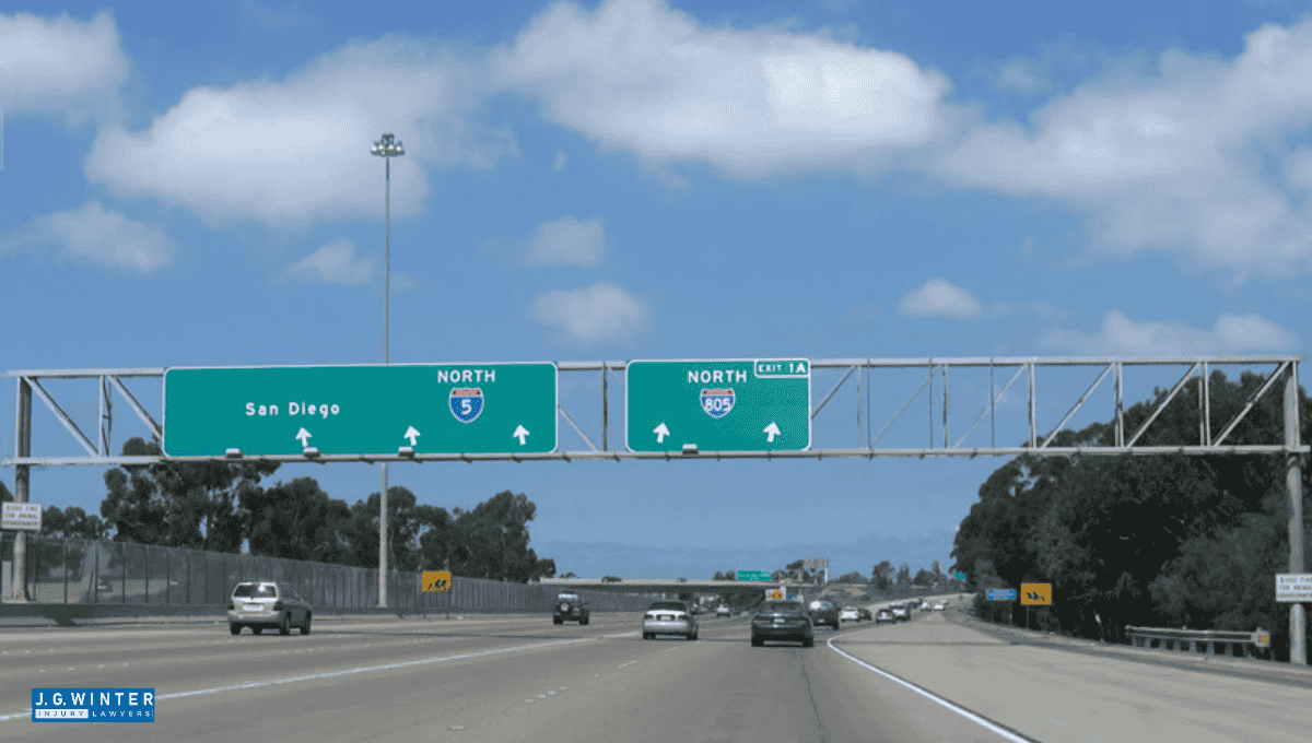 San Diego, CA - One Dead, Four Injured in Five-Vehicle Crash on I-805