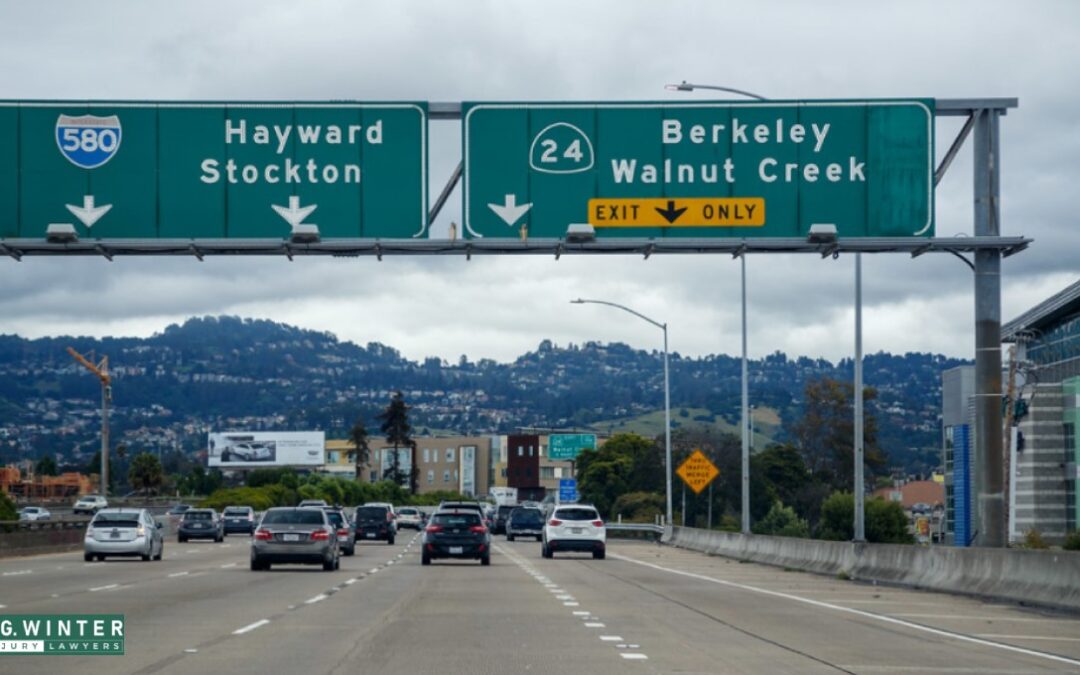 Hayward, CA – One Injured in Two-Vehicle Crash on I-580