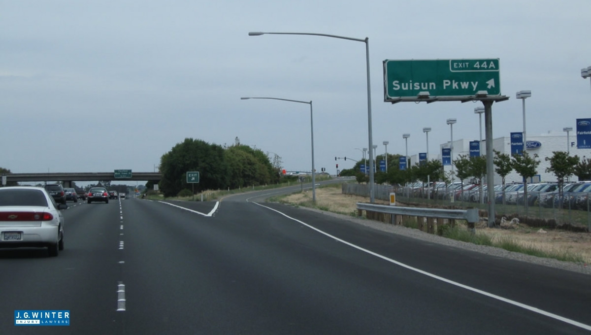 Fairfield, CA - Motorcyclist Seriously Injured in Crash on I-80 Near Suisun Parkway