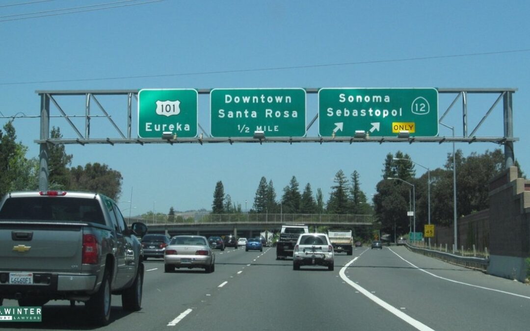 Redwood City, CA – One Injured in Crash on Highway 101 Moffett Blvd