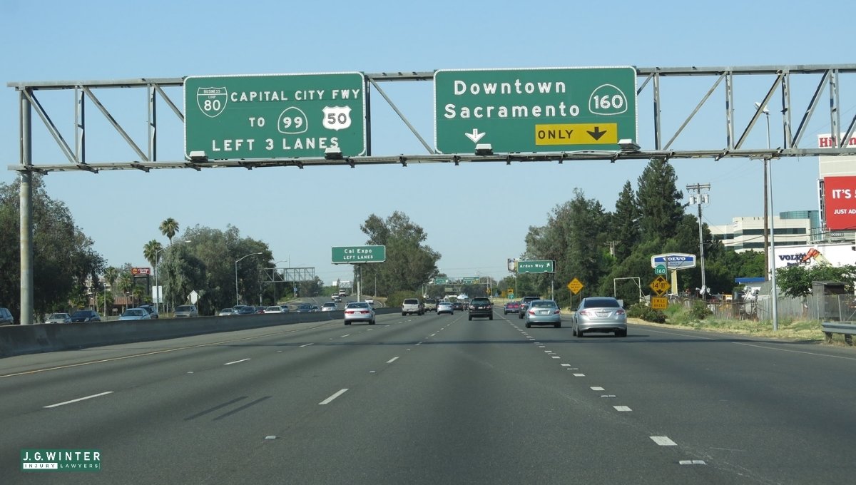 Sacramento, CA - Injuries in Two-Vehicle Crash on Business 80 & E St