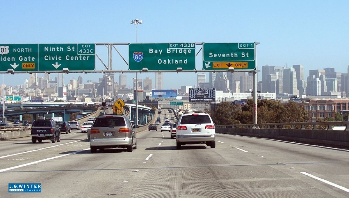 San Francisco, CA - Three-Vehicle Crash on I-80 West Near Toll Plaza
