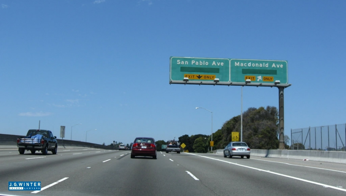 San Pablo, CA - One Hospitalized After Rollover Crash on I-80