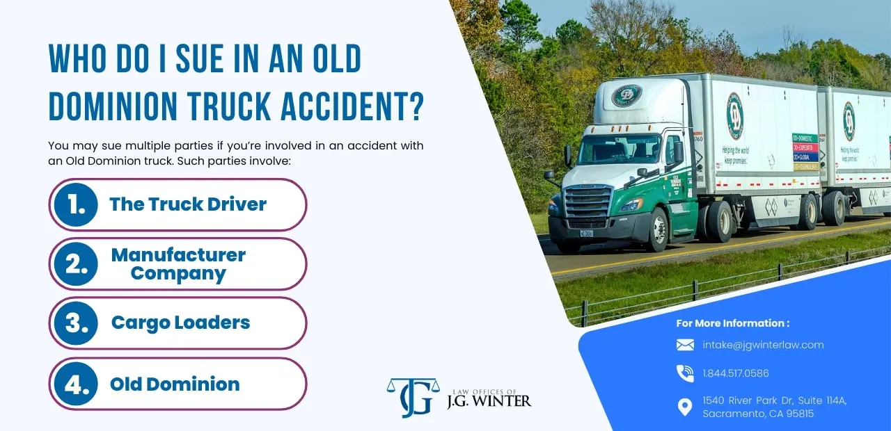 Suing in an old dominion freight line truck accident case