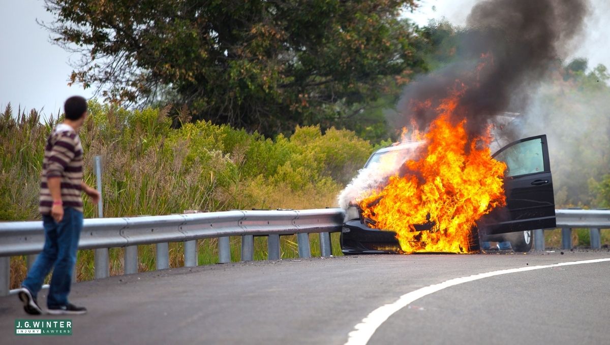 Placer County, CA - Two Injured in Vehicle Fire on Eastbound I-80