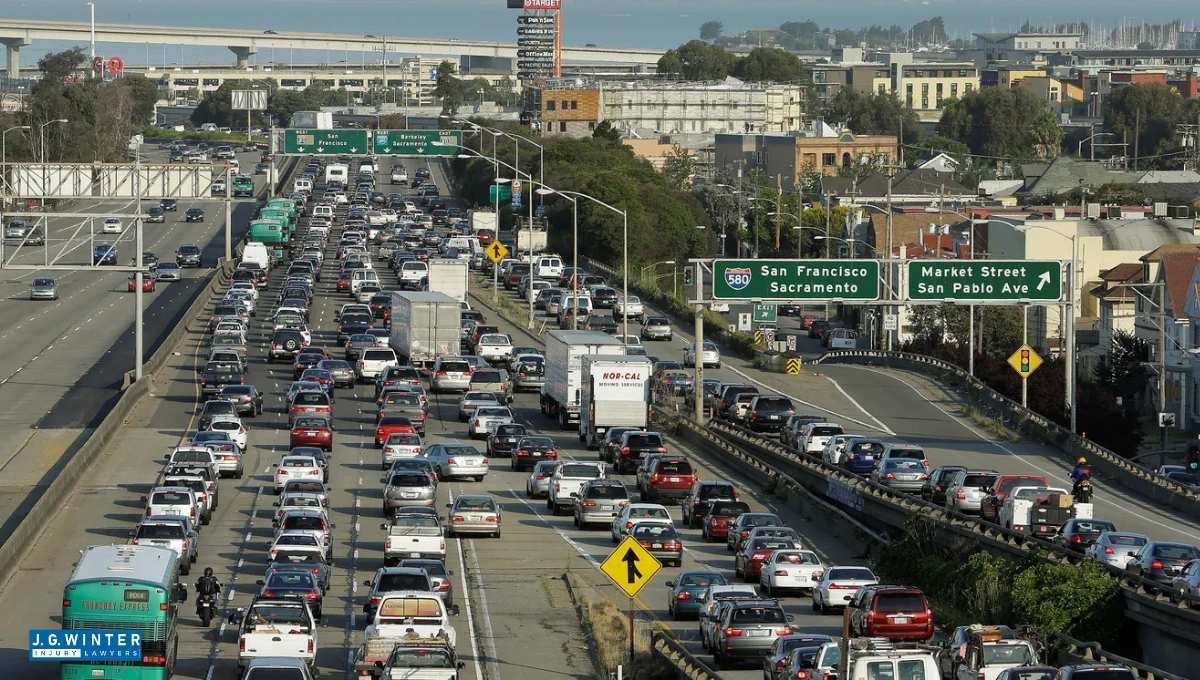 San Francisco, CA - Two-Vehicle Collision on Treasure Island Onramp to WB I-80
