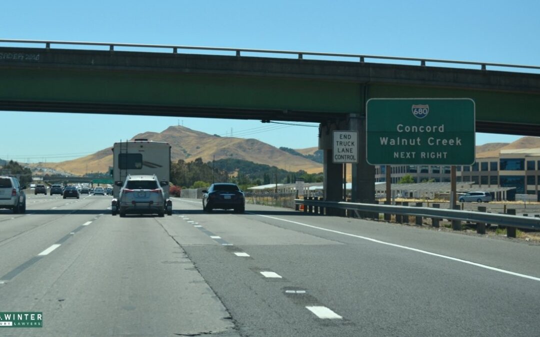 Walnut Creek, CA – One Injured in Three-Vehicle Crash on I-680
