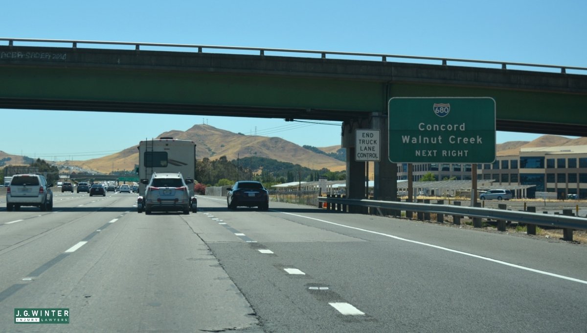 Walnut Creek, CA - One Injured in Three-Vehicle Crash on I-680