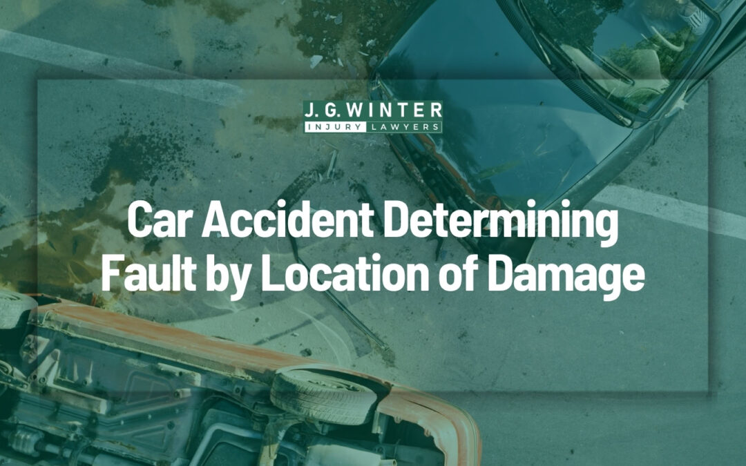 Car accident determining fault by location of damage in CA