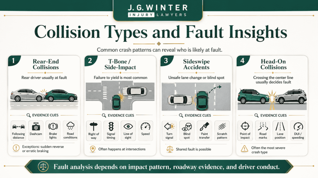 Collision Type Example Car Accident: Determining Fault by Location of Damage (2026)
