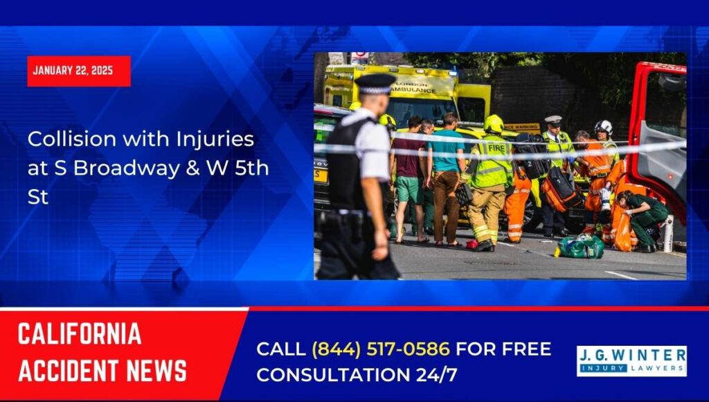 [01-22-2025] - Collision with Injuries at S Broadway & W 5th St