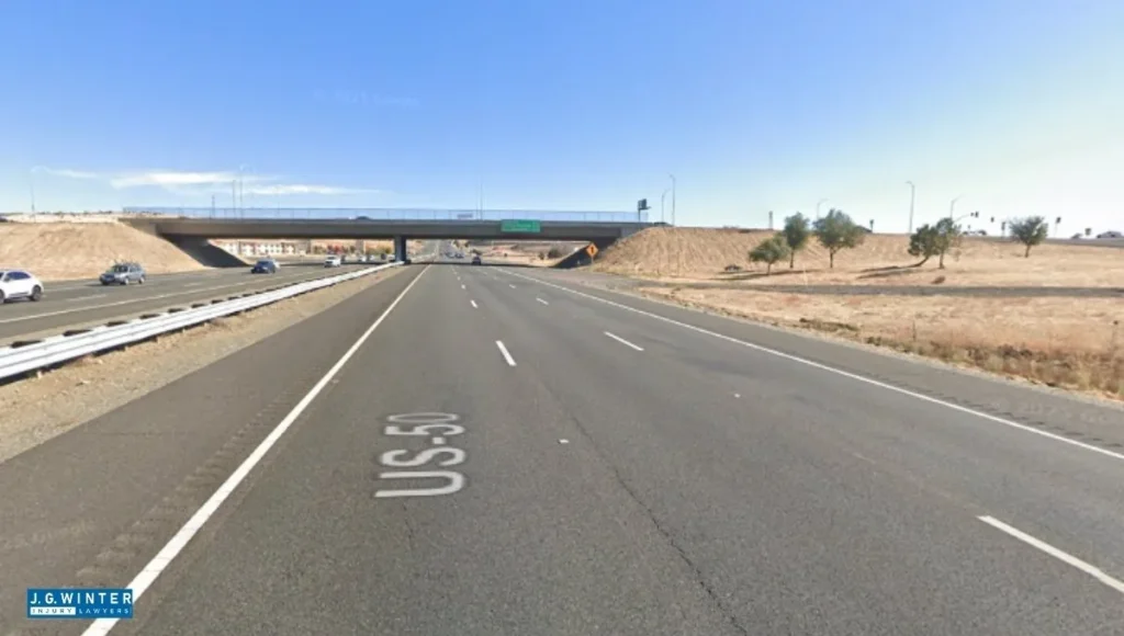 Folsom, CA - A Car Crash Reported on US Highway 50 at Folsom Boulevard
