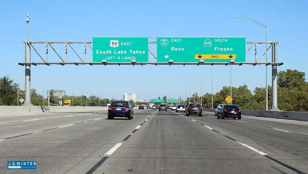 Folsom, CA - Injuries Reported in Two-Vehicle Crash on US-50 East