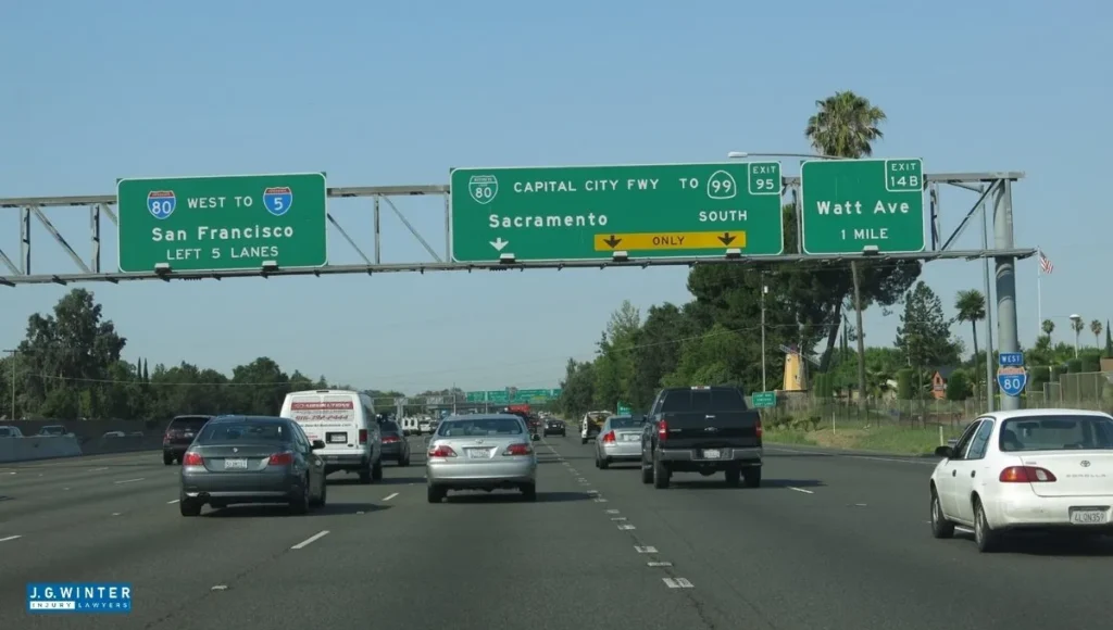 Sacramento, CA - Ford SUV and Toyota Prius Crash on I-5 Near I-80 Interchange