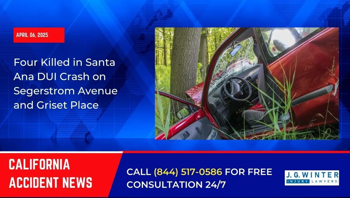 [04-06-2025] - Four Killed in High-Speed DUI Suspected Crash Into Tree on Segerstrom Avenue in Santa Ana