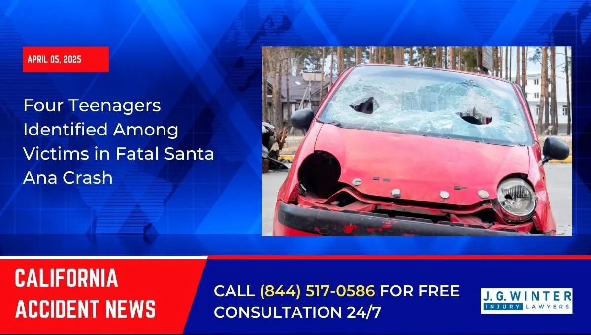 Santa Ana, CA – Four Local Teens Killed in Segerstrom Avenue Crash