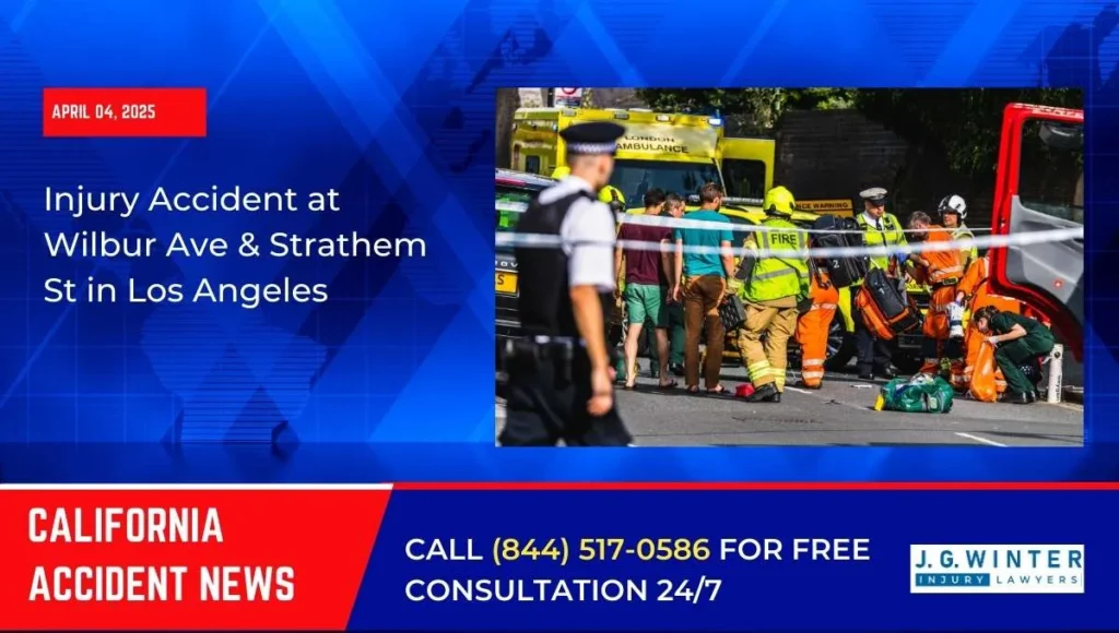 [04-04-2025] - Injury Accident at Wilbur Ave & Strathem St in Los Angeles