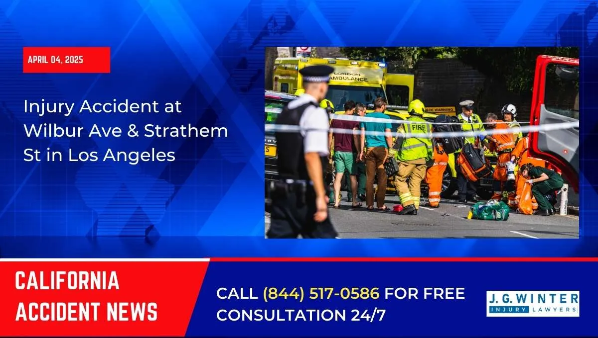 [04-04-2025] - Injury Accident at Wilbur Ave & Strathem St in Los Angeles