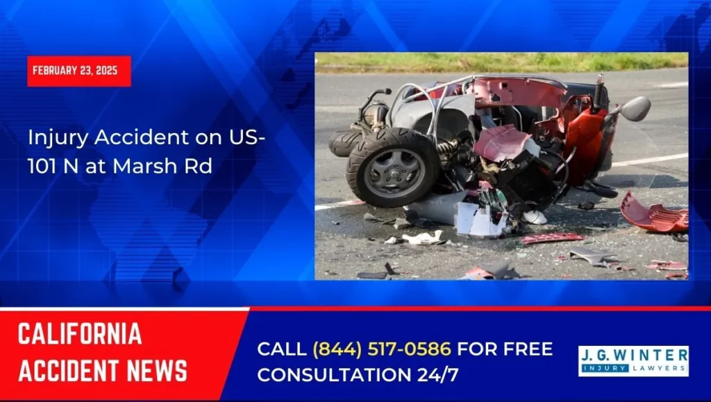 [02-22-2025] - Injury Accident on US-101 N at Marsh Rd