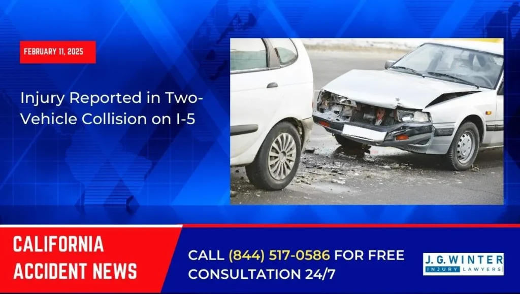 [02-11-2025] - Injury Reported in Two-Vehicle Collision on I-5