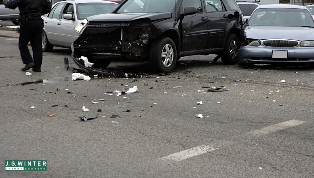 Lakeport, CA - One Hospitalized in Three-Vehicle Crash on Lakeshore Dr